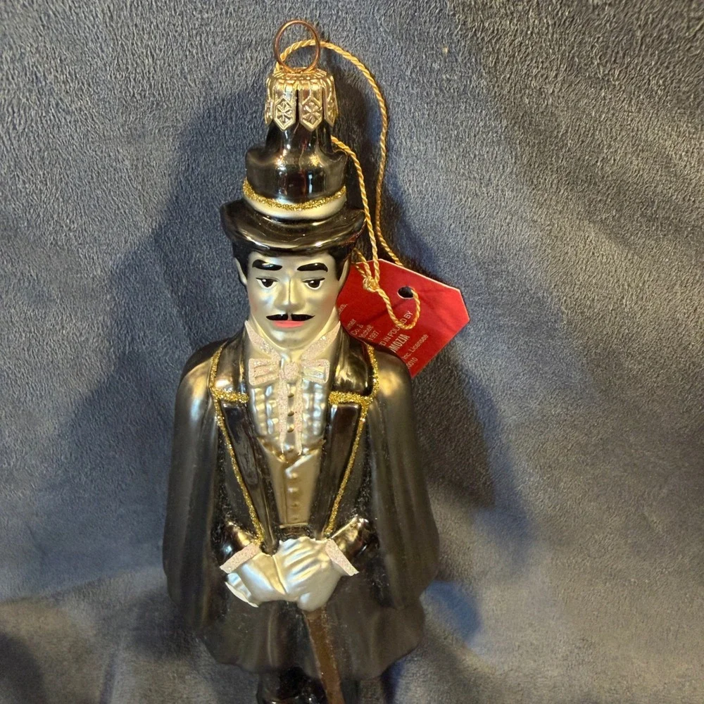 Komozja Kurt Adler Gone With The Wind Rhett Butler Glass Ornament Poland 1997